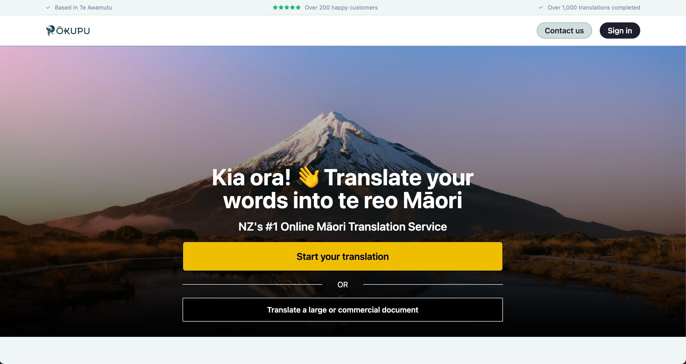 Ōkupu translation marketplace